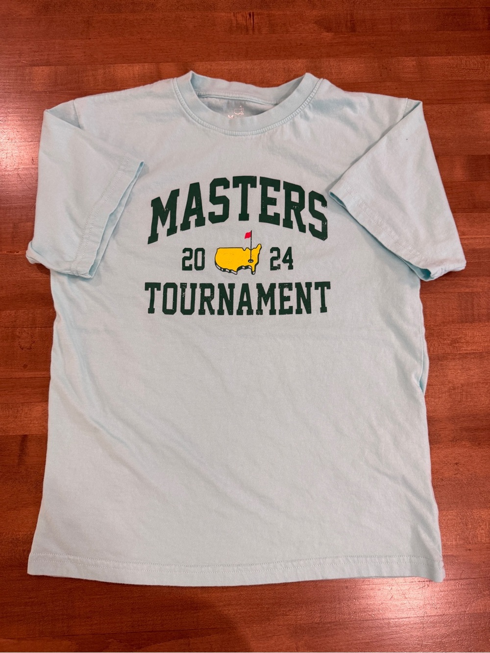 Masters Tournament 2024 Light Blue/Teal Graphic T-Shirt